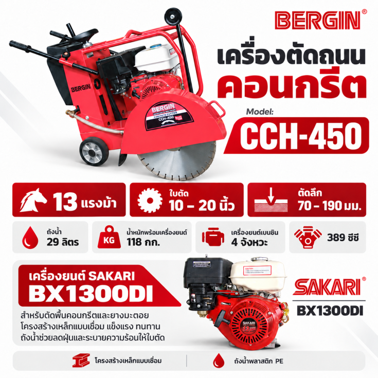 รถตัดถนน CCH-450-SAKARI